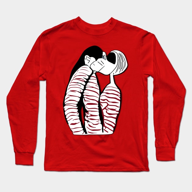 Hot Kiss Long Sleeve T-Shirt by Bespired